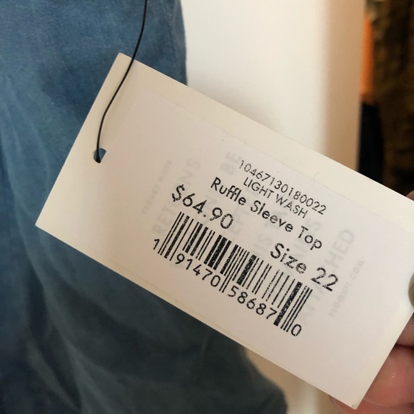 Eloquii Ruffle Sleeve Top - Picture 4 of 4